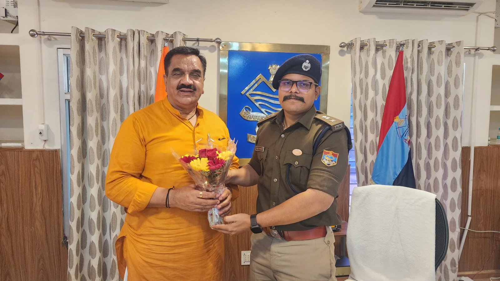 पूर्व विधायक राजकुमार ठुकराल ने की एस.एस. पी से की मुलाकात और नशे के खिलाफ की शिकायत