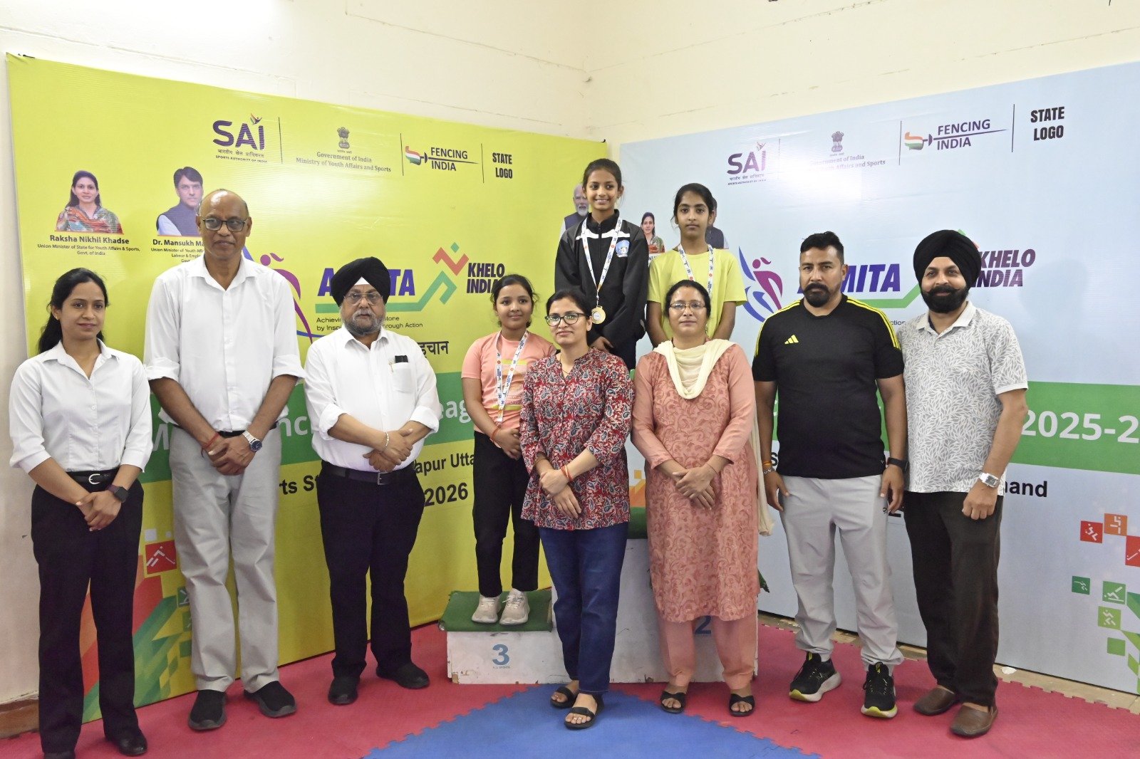 रुद्रपुर में खेलो इंडिया अस्मिता फेंसिंग सिटी लीग का सफल आयोज,ननन्हे तलवारबाजों ने दिखाया दम