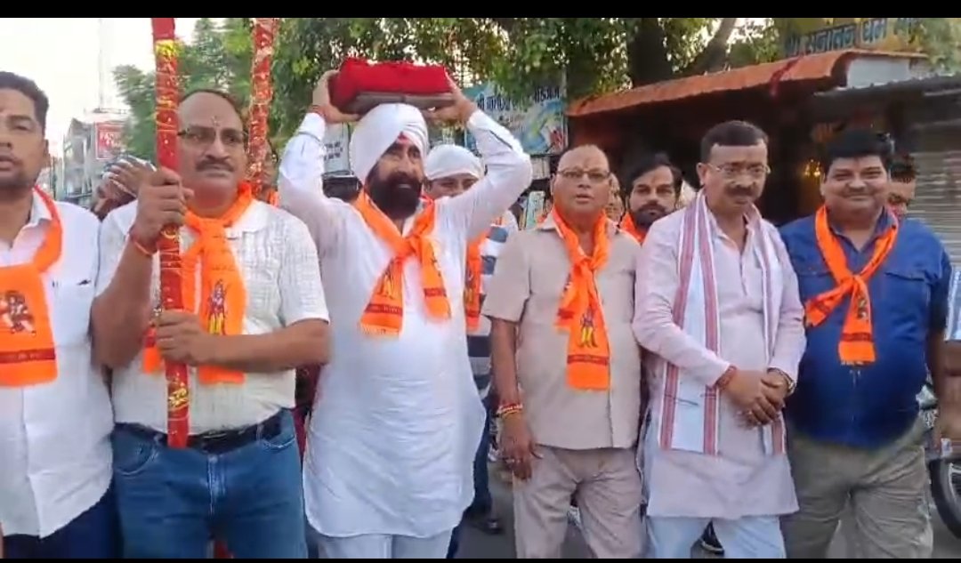 सितारगंज रामलीला कमेटी के पदाधिकारीयों ने उठाया ध्वज पताका पूरे विधि विधान से किया गया पूजन
